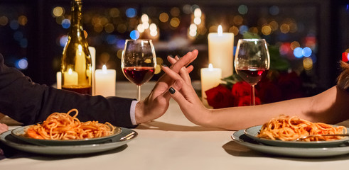 Happy romantic moments together concept