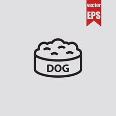Dog food icon.Vector illustration.