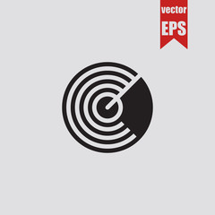 Radar icon.Vector illustration.	