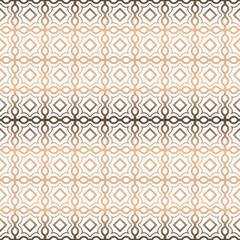 Modern Stylish Geometry Seamless Pattern Art Deco Background. Vector Illustration. Beige metal color