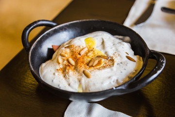 Labneh tapa dish in Dubai