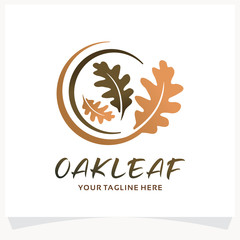 Oak Leaf Logo Design Template Inspiration