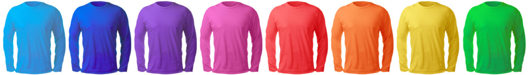 Long Sleeved Shirt Design Template in Many Color