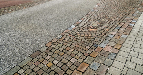Fototapeta premium street pattern texture on one street in the Malmo city