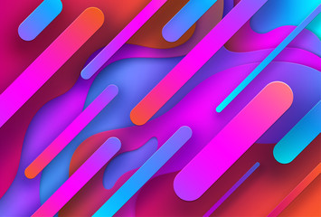 Pink and blue abstract background with geometric pattern.
