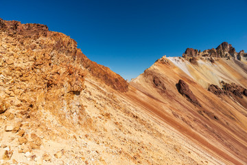 volcanic ridge landscape