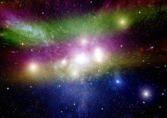 galaxy in a free space