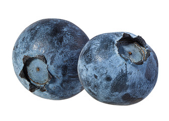 Obraz premium Fresh blueberry isolated on white background with clipping path