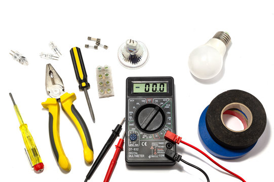 Tools for repairing electrical systems and communications.