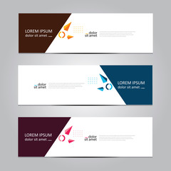Vector abstract geometric design banner web template. Banner background.modern template design