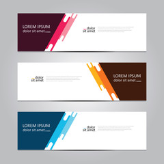 Vector abstract geometric design banner web template. Banner background.modern template design