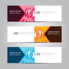 Fototapeta premium Vector abstract geometric design banner web template. Banner background.modern template design