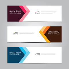 Vector abstract geometric design banner web template. Banner background.modern template design