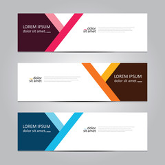 Vector abstract geometric design banner web template. Banner background.modern template design