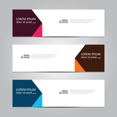 Vector abstract geometric design banner web template. Banner background.modern template design