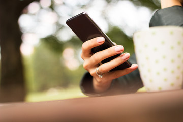 Woman Text messaging 