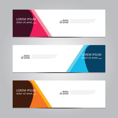 Vector abstract geometric design banner web template. Banner background.modern template design