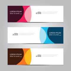 Vector abstract geometric design banner web template. Banner background.modern template design