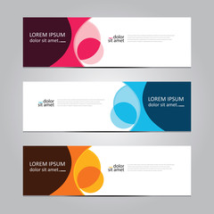 Vector abstract geometric design banner web template. Banner background.modern template design