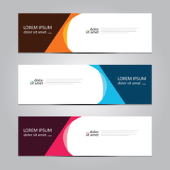 Vector abstract geometric design banner web template. Banner background.modern template design