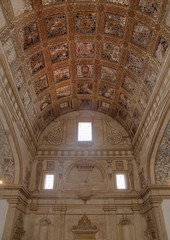 Plafond de chapelle dans le couvent du Christ à Tomar, Ribatejo, Portugal