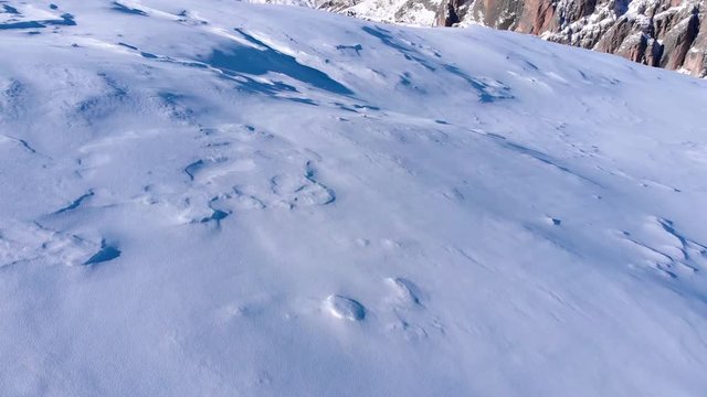 Mountains Seceda Italy snow winter 4k video UHD