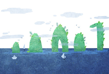 Sea Monster or Islands?