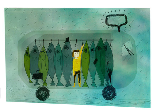 character's feelings about public trasportation