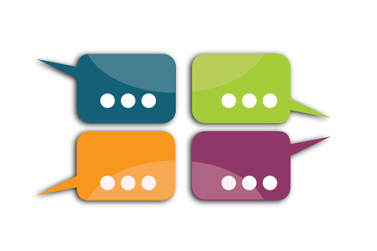 Bulles d'&eacute;changes 4 couleurs