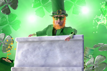 Leprechaun for st patricks day render 3d