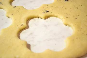 Cooking sweet cookies. Homemade cookies.