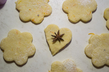 Cooking sweet cookies. Homemade cookies.