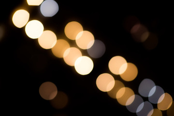Obraz premium yellow bokeh light blurred background