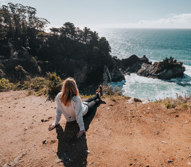 woman viewing Mcway falls