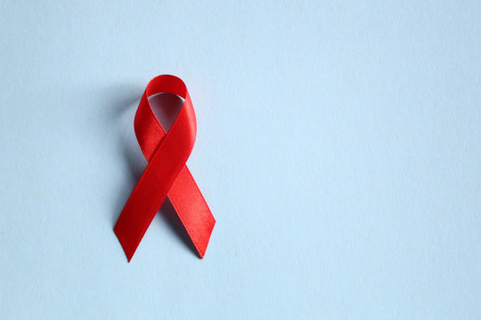 Infection Symbol Red Ribbon Symbol Hiv World Day Dark Red Stock Photo by  ©Mvelishchuk 432206816