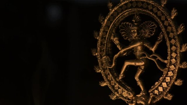 Goddess of Hinduism Shiva with candle lights
