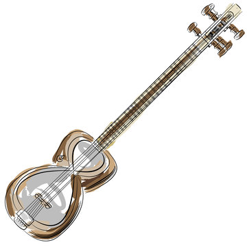 Persian Tar Setar String Instrument