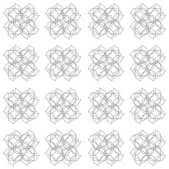 Geometric pattern. Black and white. Vector