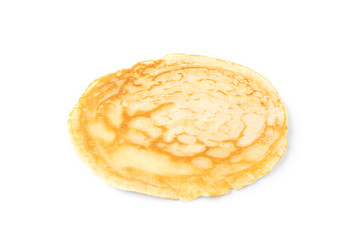 Pancakes isolated on white background.