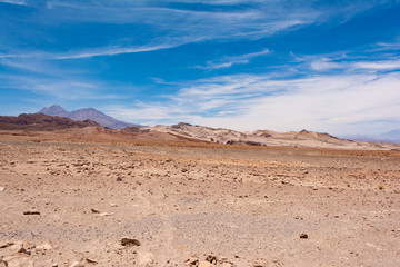 Paisaje desértico del salar de atacama