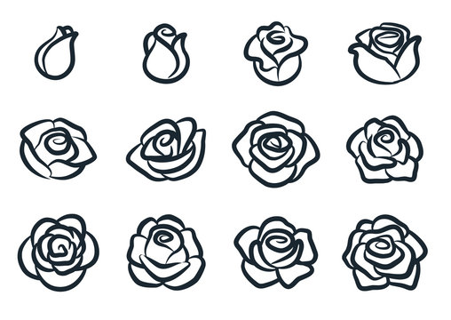 Rose Outline Simple Images – Browse 17,906 Stock Photos, Vectors, and Video  | Adobe Stock