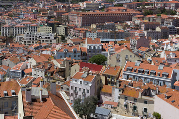 Fototapeta na wymiar top view at Lisboa, Portugal