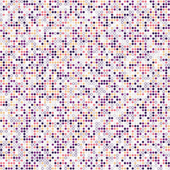 Vector Illustration. Dark purple, yellow, red  pattern of geometric circles, shapes. Colorful mosaic banner. Geometric background with colored disks