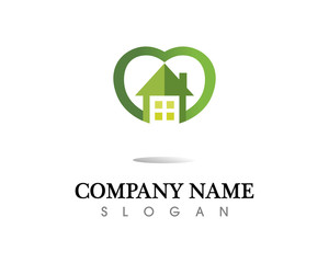 Real estate and home buildings logo icons template