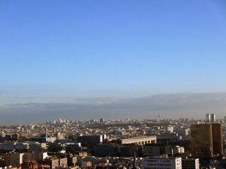visione aerea del panorama di un quartiere di parigi