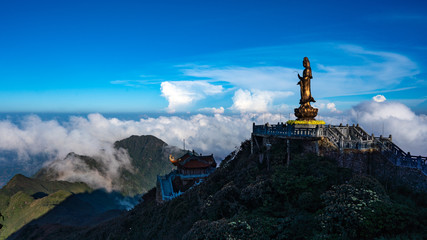 Statue on Fansipan Mountain, Sapa, Vietnam