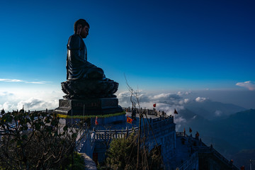 Statue of Buddha on Fansipan Mountain, Sapa, Vietnam