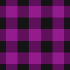 seamless black, dark and bright purple tartan