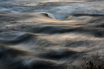 River in the woods in autumn