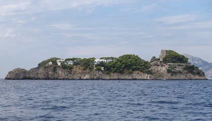 Island in Amalfi Cost, Naples, Italy